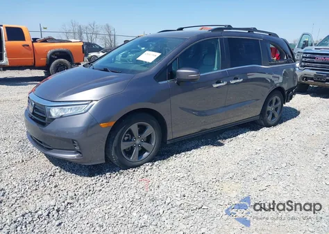 2021 Honda Odyssey Ex z USA, uszkodzony, nr VIN 5FNRL6H51MB002767